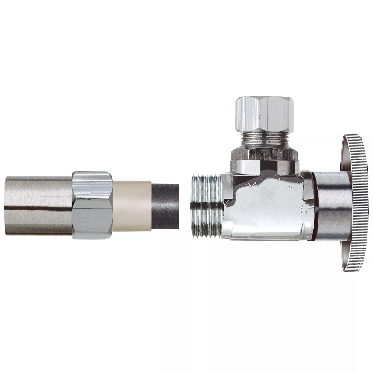 1/2 In. Compression X 3/8 In. Compression Brass Angle Valve