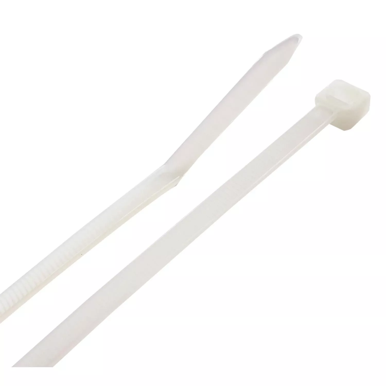 11 In. L White Cable Tie 12 Pk