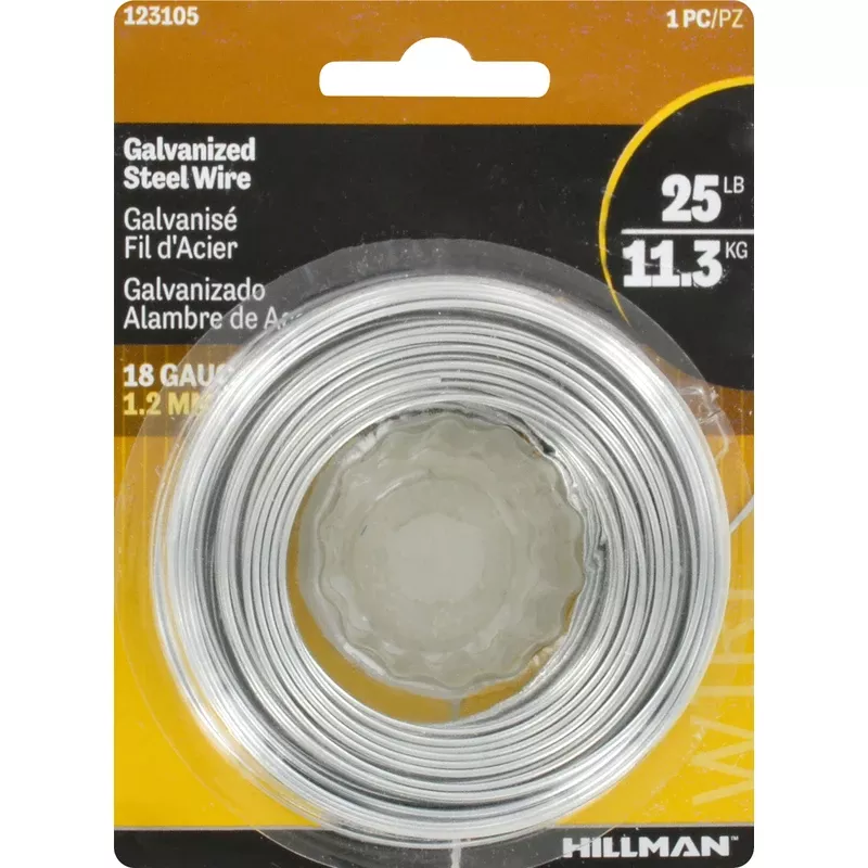 18-Gauge Galvanized Wire, 110-Ft.
