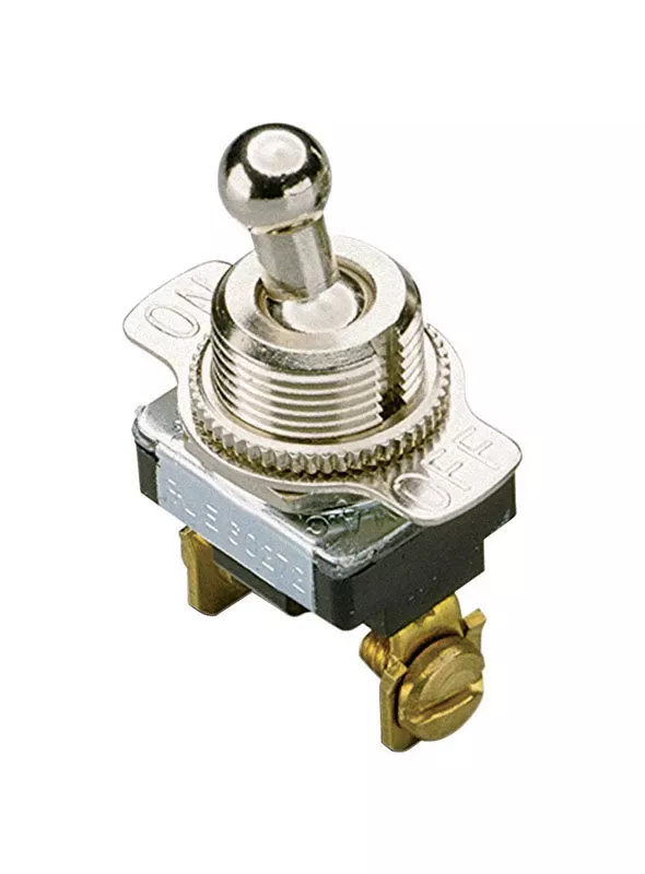 20 Amps Single Pole Toggle Switch Silver 1 Pk