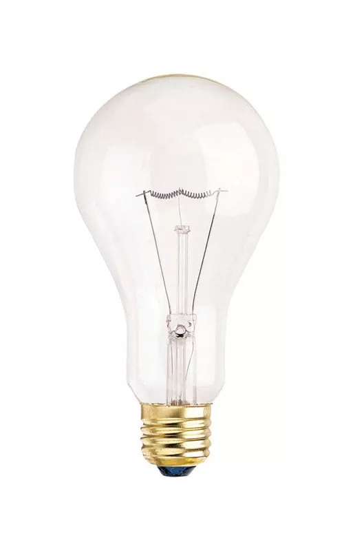 200 Watt A23 A-shape Incandescent Light Bulb Medium Base E26 Clear White