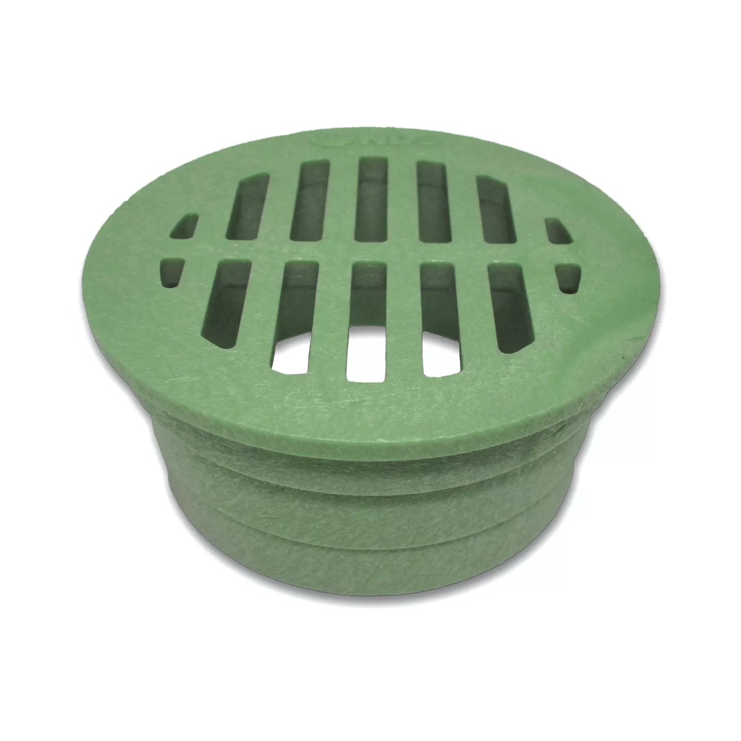 3 In. Green Round Polyethylene Drain Grate - Model 16