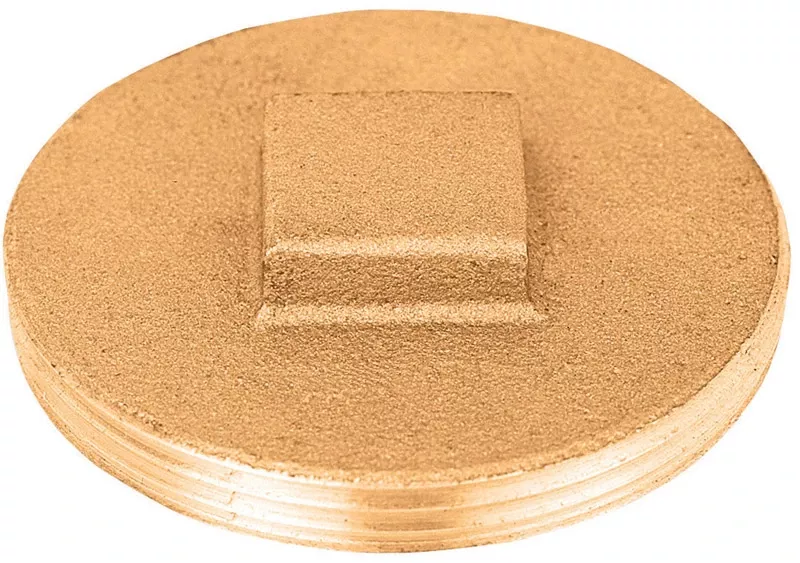 3 Inch Mpt Brass Replacement Plug For Plumbing Applications