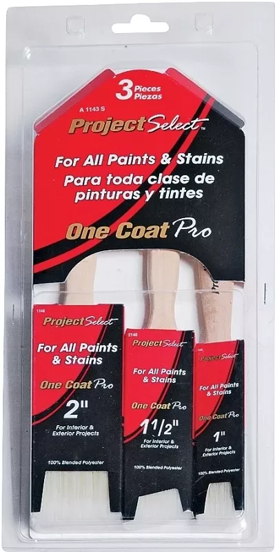 3-Pc. Pro Brush Set, 1-Coat
