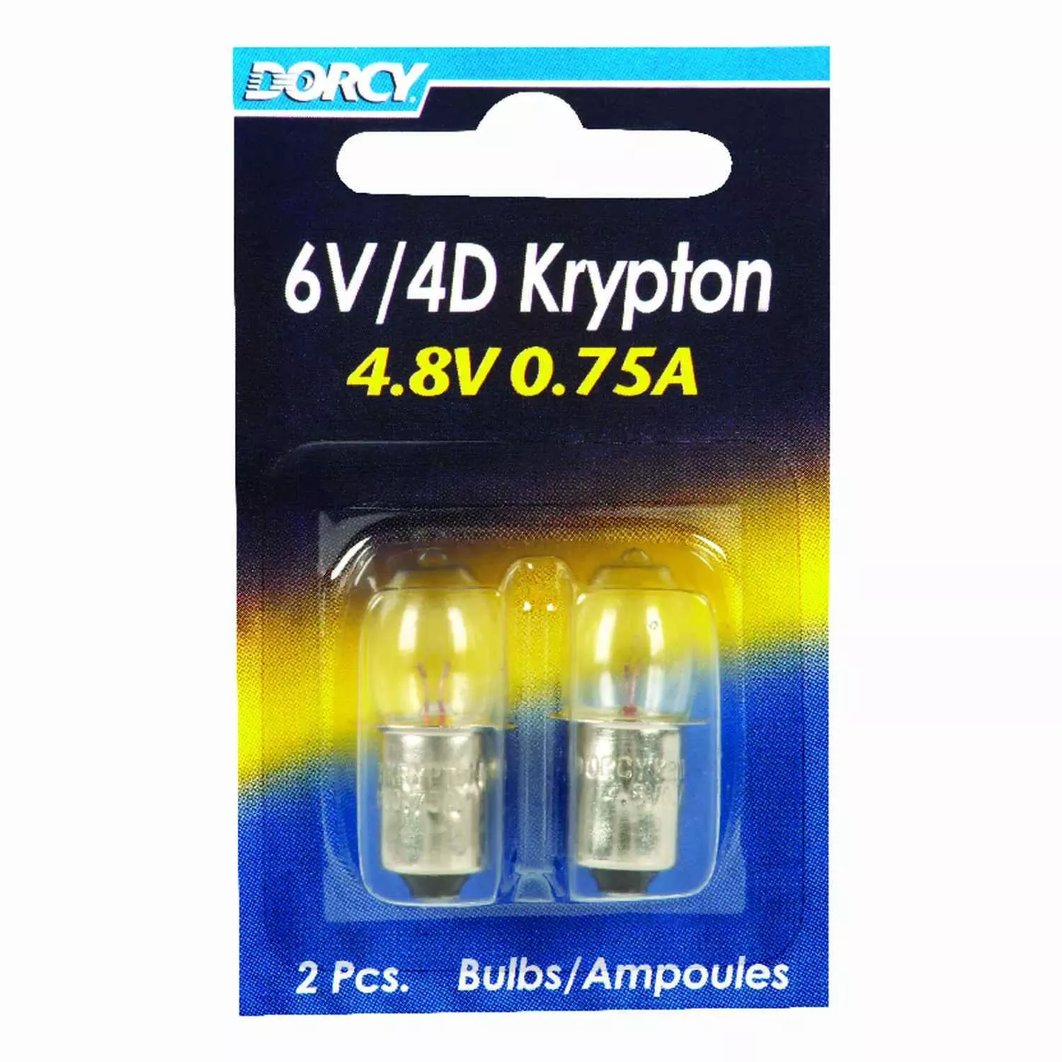 4.8v Krypton Flashlight Bulb 2-pack For 6v & 4d Flashlights