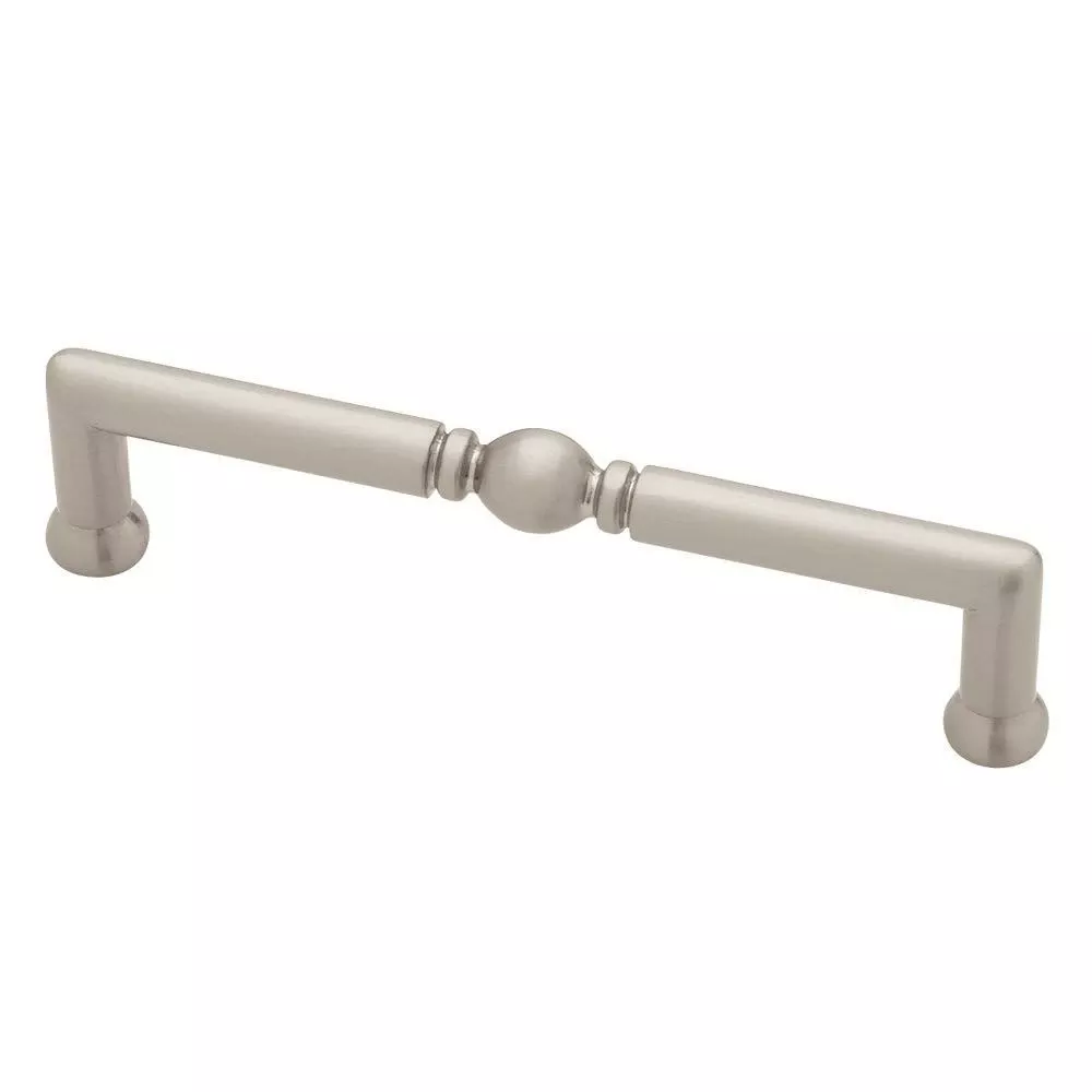 4-In. Satin Nickel Decorating Bow Cabinet Pull