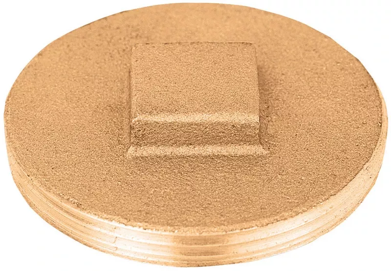 4 Inch Mpt Brass Replacement Plug For Plumbing Applications
