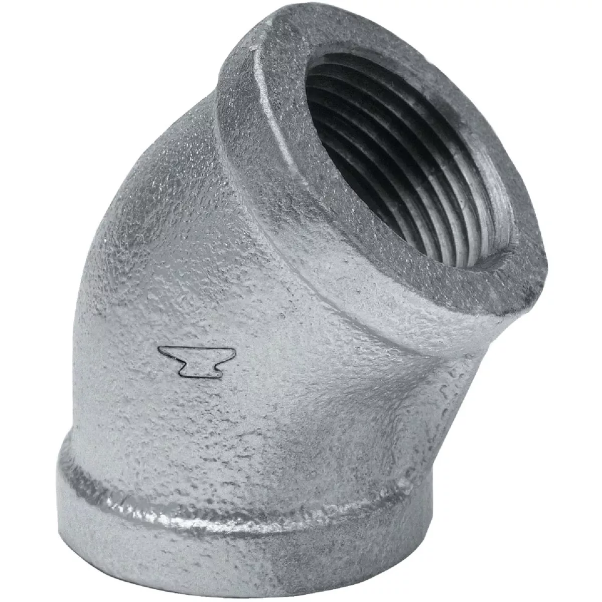45-Degree Galvanized Pipe Elbow, 3/8 In.