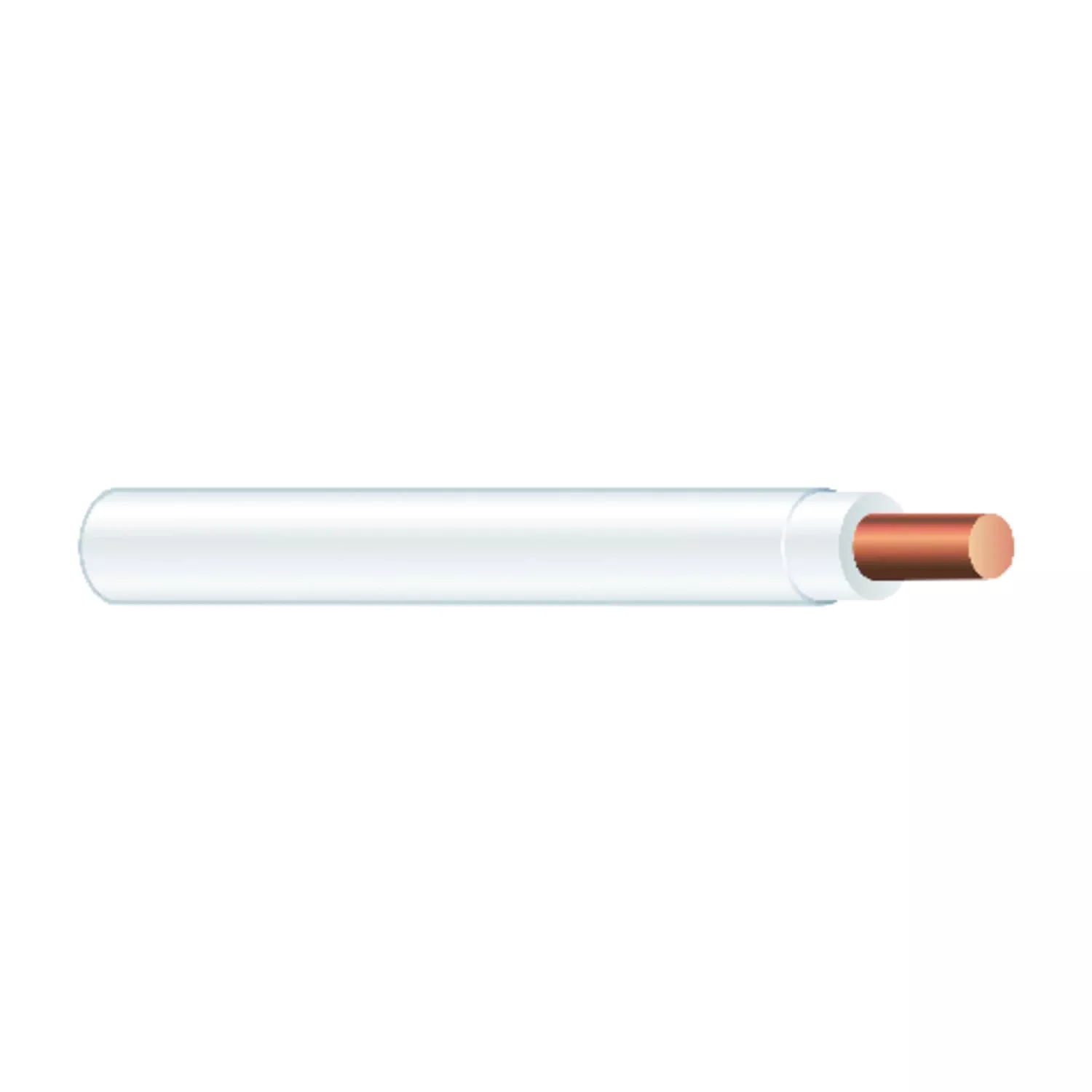 50 Ft. 14 Awg Solid White Thhn Electrical Wire - Ul Listed