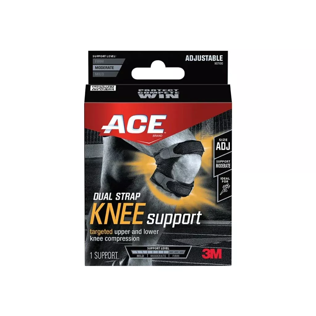 ACE Dual Strap Knee Support, 907100, Adjustable