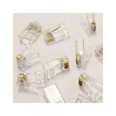 Eclipse 902-549 Quik-Thru Modular Plug Connectors, CAT5/5e, 3 prong bulk