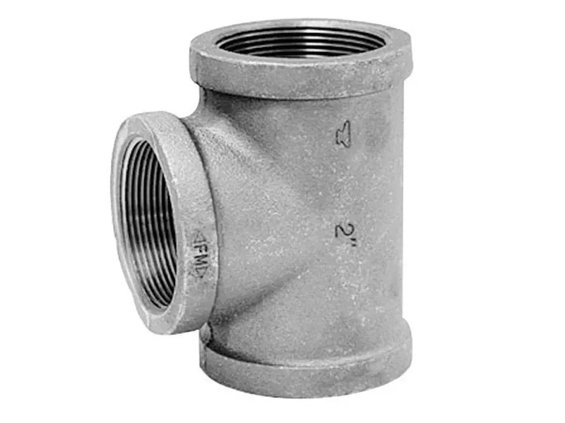 Galvanized Pipe Tee, 1-1/4 In.