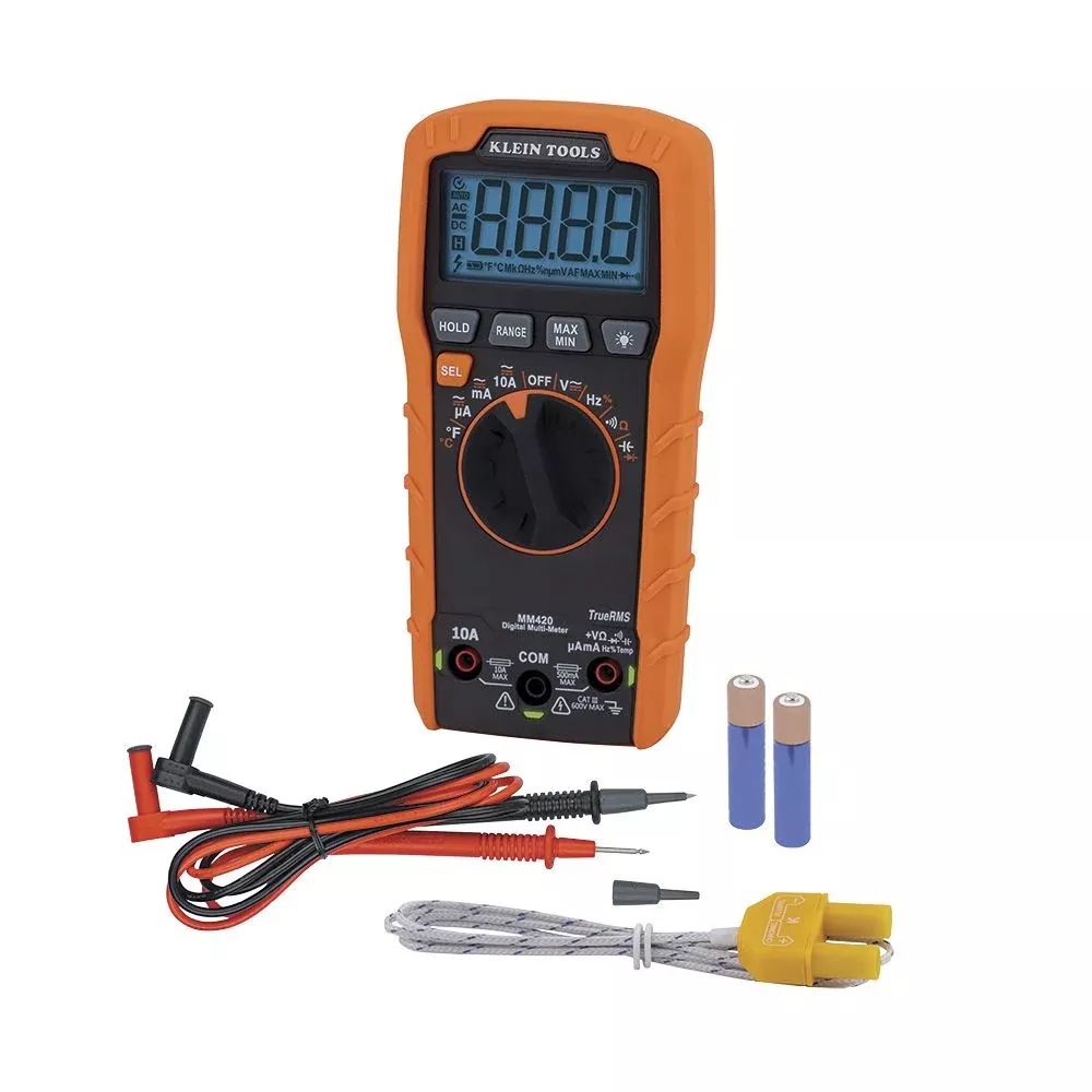 Klein Tools MM420 Digital Multimeter, Auto-Ranging TRMS Multimeter