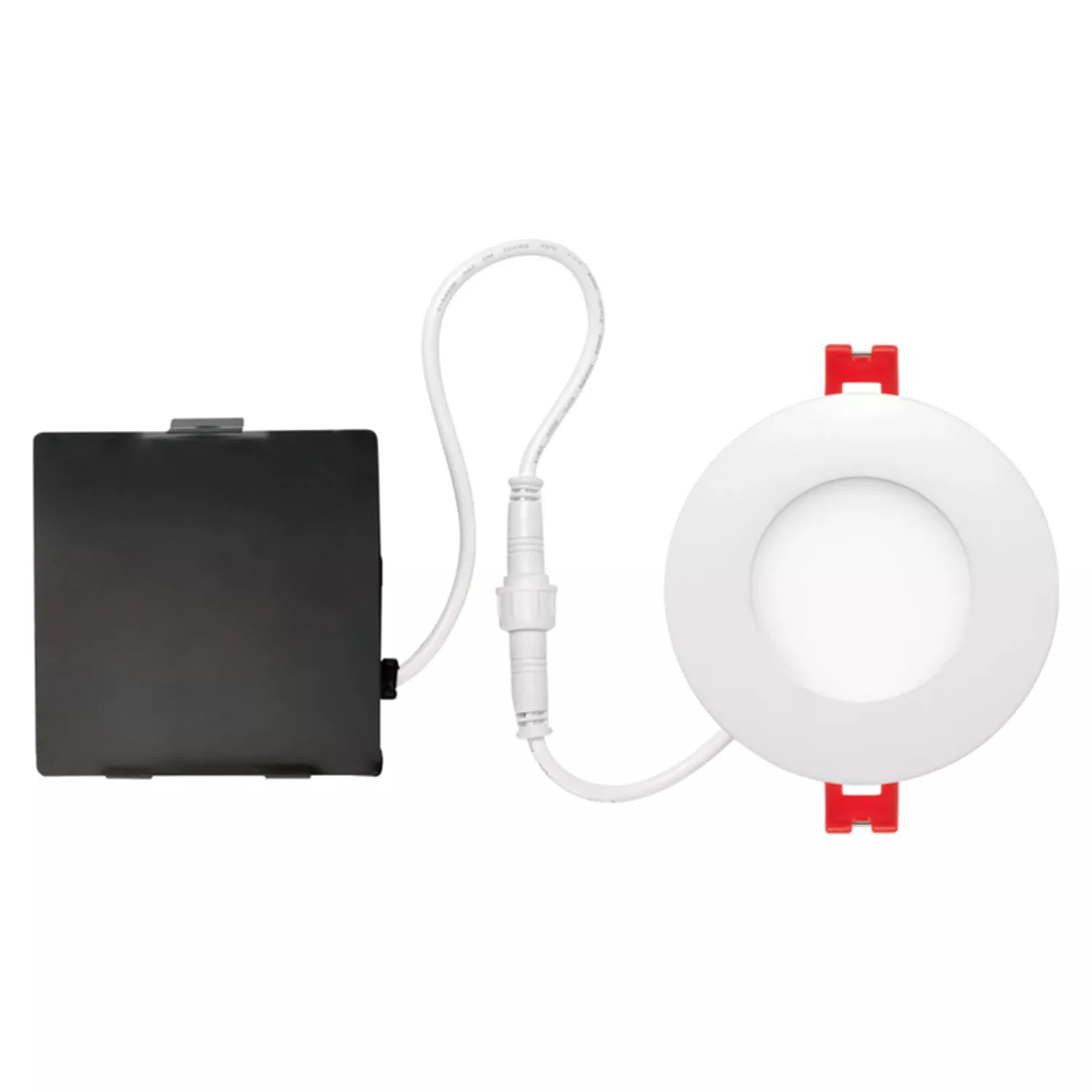 Led Integrated Ultra Slim Recessed Lighting Kit, White Finish, 12-watts, 6-in.