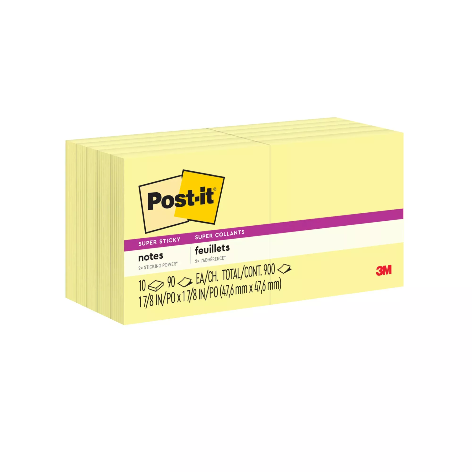 Post-it Super Sticky Notes 654-10SSCY
