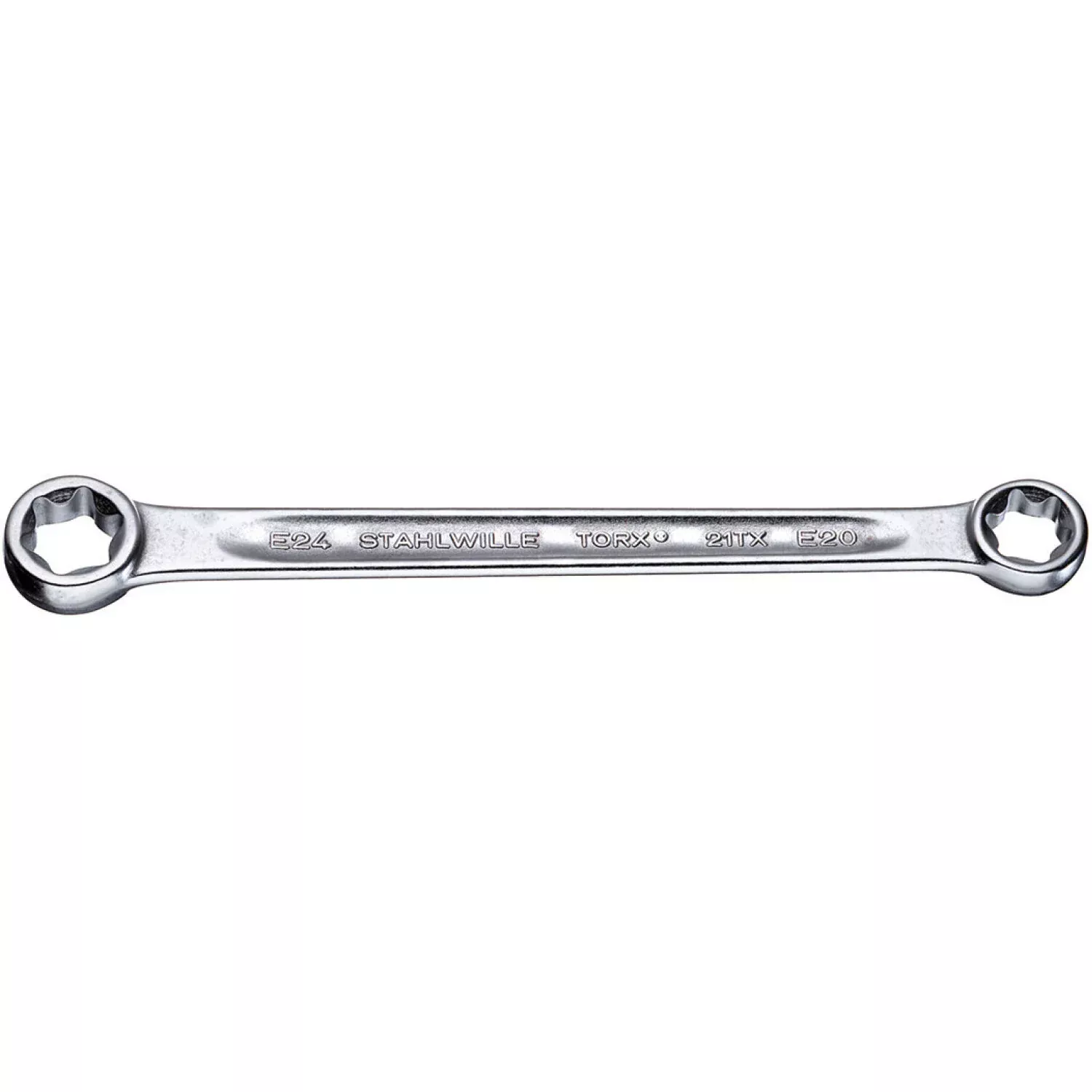 Stahlwille 41250608 21TX Double ended ring Spanner, E6 x E8