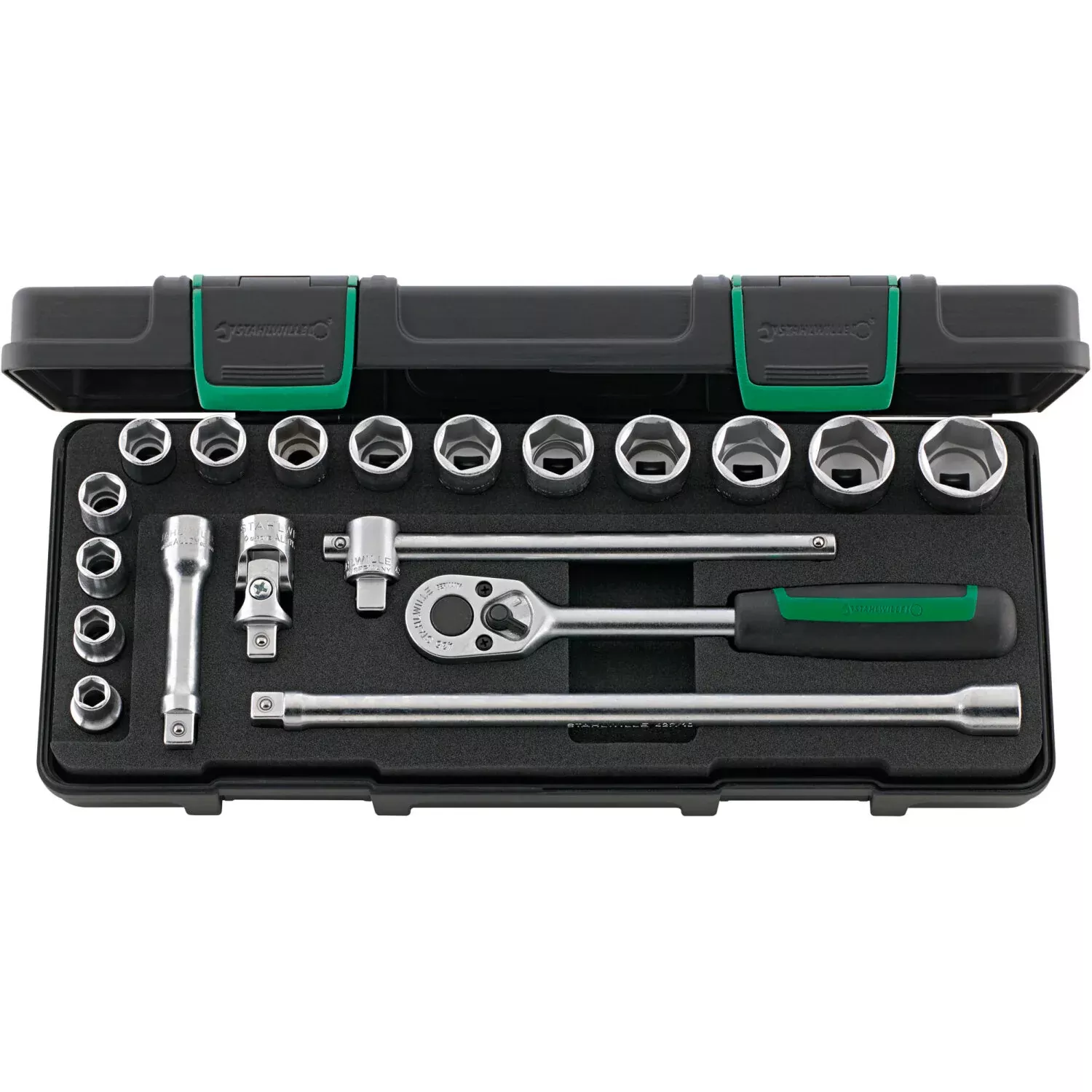 Stahlwille 96023132 3/8" Hex Socket Set - 19 Pieces