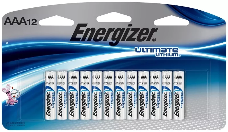 Ultimate Lithium AAA (Triple A) Batteries, 12 Pack