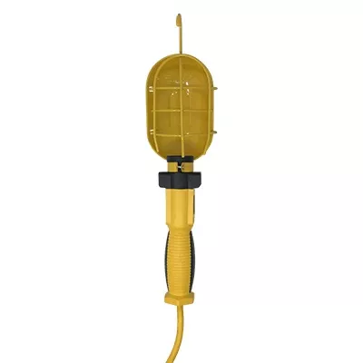 Utility Trouble Light, 14/3, Yellow, 100-Watts, 25 Ft.