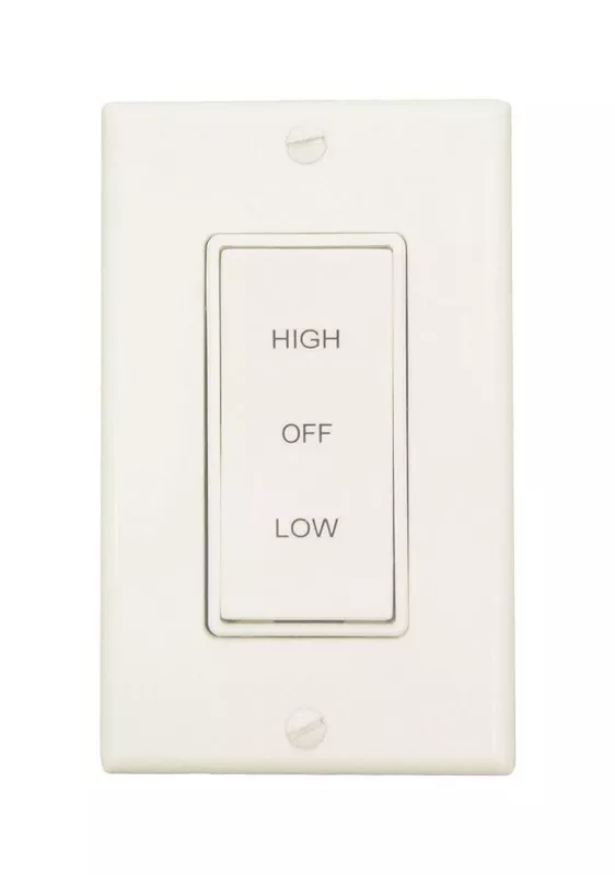 Ventilator Fan, Rotary Wall Switch, 2-Speed
