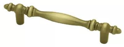 Virginia Cabinet Pull, Antique Brass, 3-In.