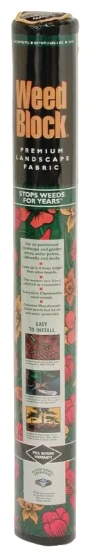 Weed Block Landscape Fabric,3 x 25-Ft.