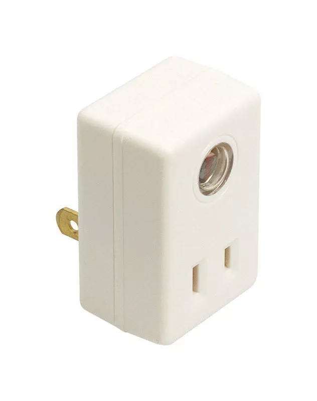 White Photoelectric Plug In Light Control 1 Pk