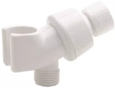 White Replacement Shower Arm Mount
