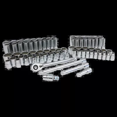Wiha Tools Tools 33899 84-Piece 1/2” Drive MM and SAE Socket Set