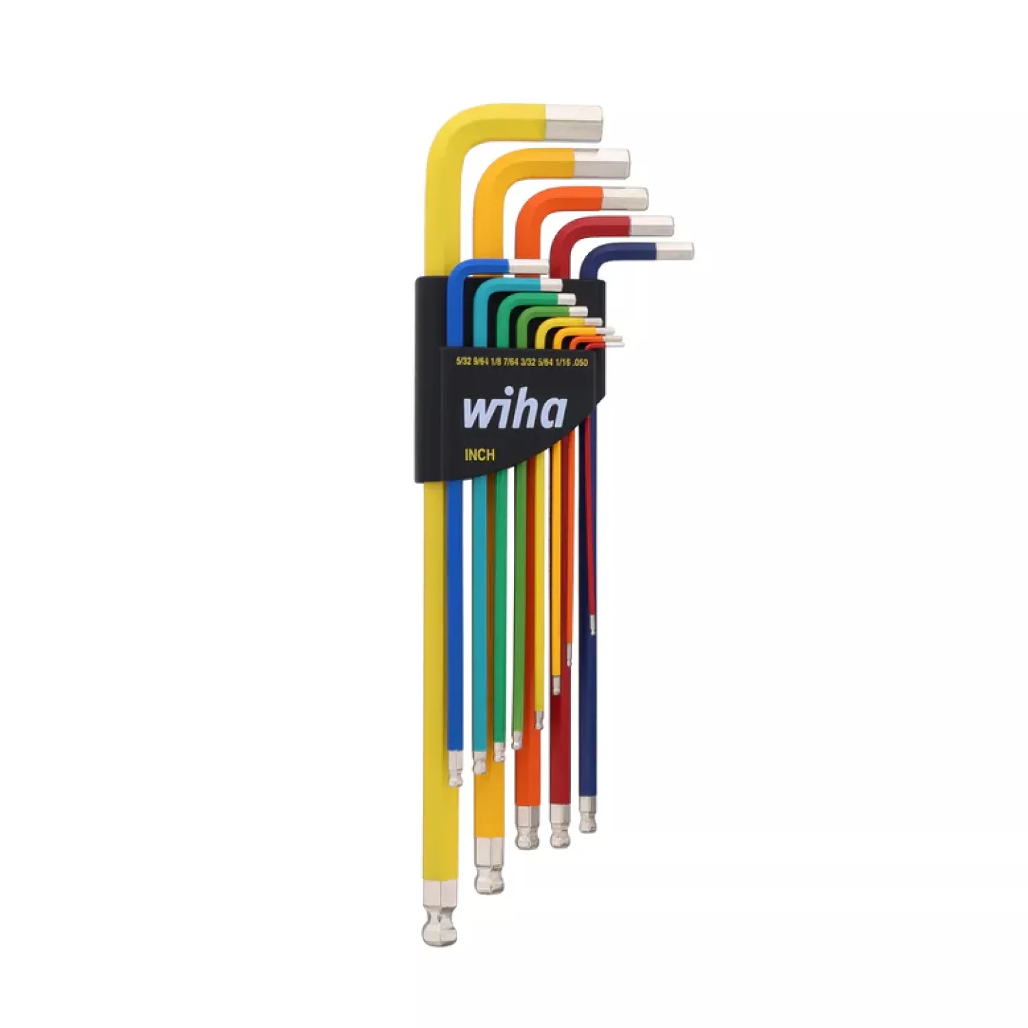 Wiha Tools Tools 66981 Ball End Color Coded Inch Hex L-Key Set, 13 Pc.
