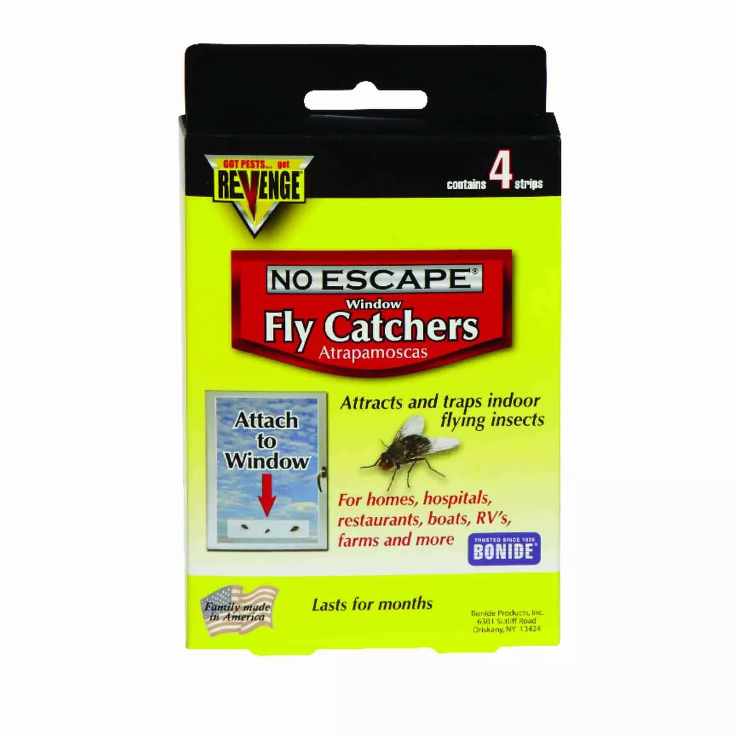 Window Fly Catcher, 4-Pk.
