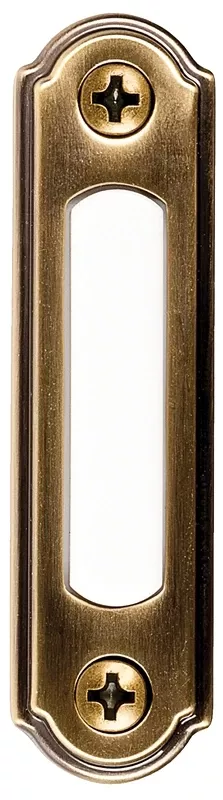 Wired Push Button, Round, Brass Finish