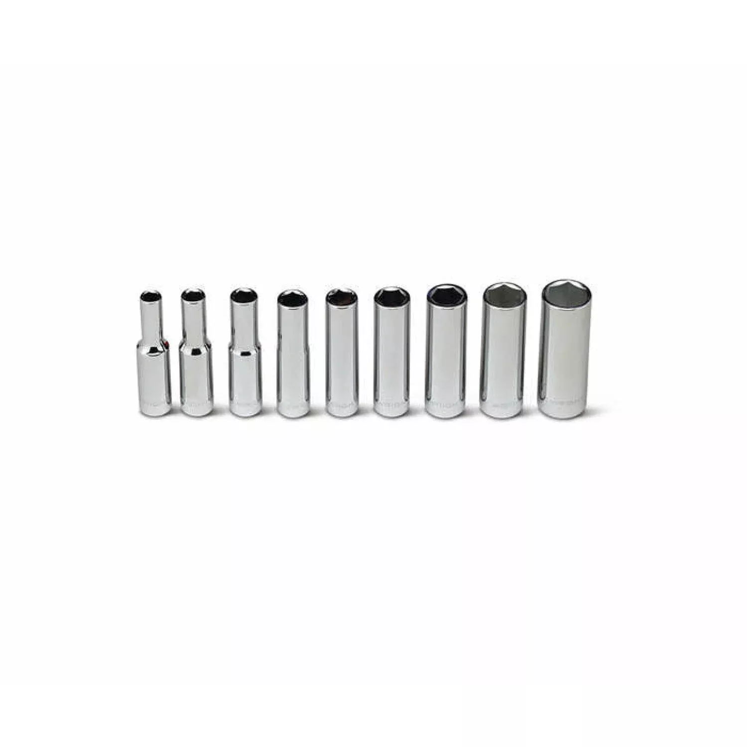 Wright Tool 208 9 Piece 1/4" Drive 6 Point Deep SAE Socket Set