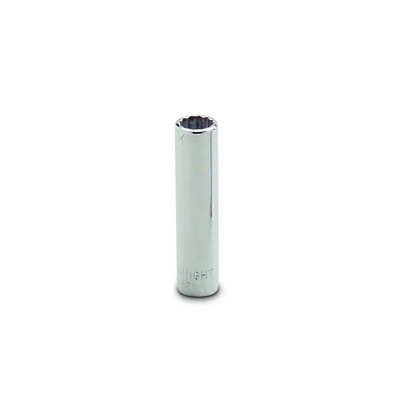 Wright Tool 2610 1/4 Inch Drive 12 Point Deep Socket, 5/16 Inch