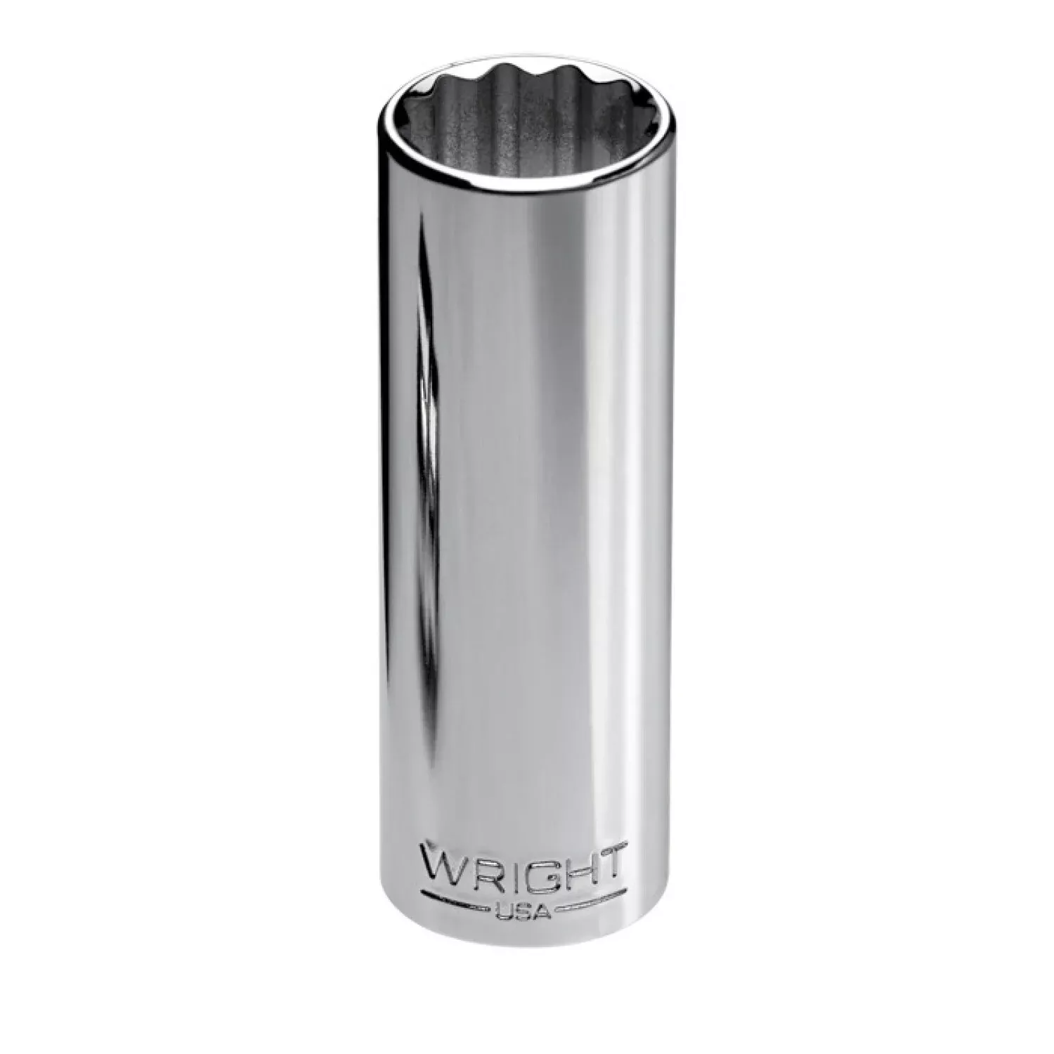 Wright Tool 3614 3/8 Inch Drive 12 Point Deep Socket, 7/16 Inch